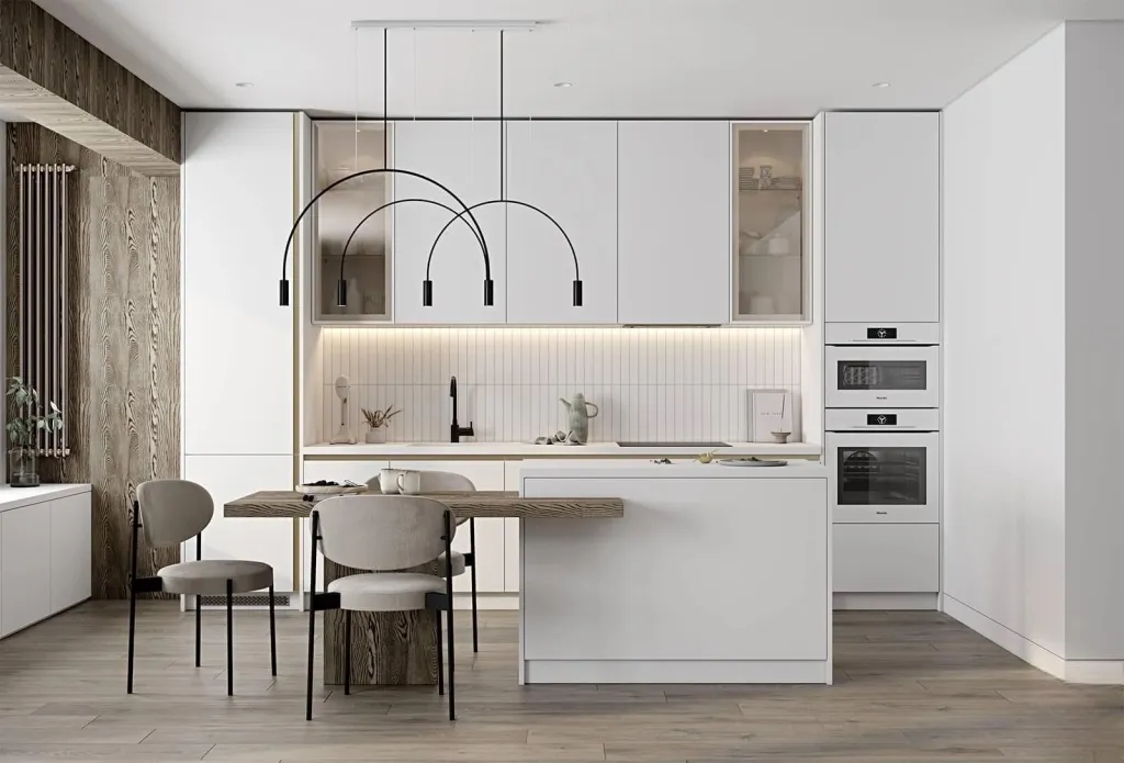 кухня в белом цвете